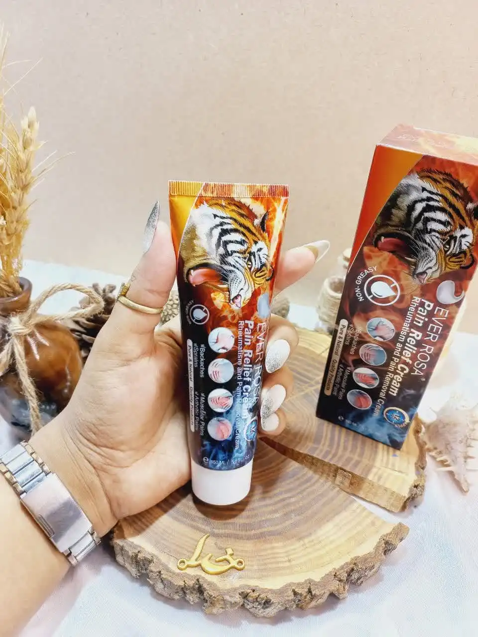 کرم درمانی تسکین دهنده سریع درد عضلانی و درد های روماتیسمی ایور روزا EVER ROSA کد 25002 | پخش عمده