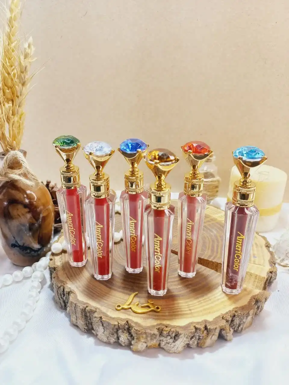 رژ لب مایع طرح الماسی برند AMERICOLOR کد YL2232