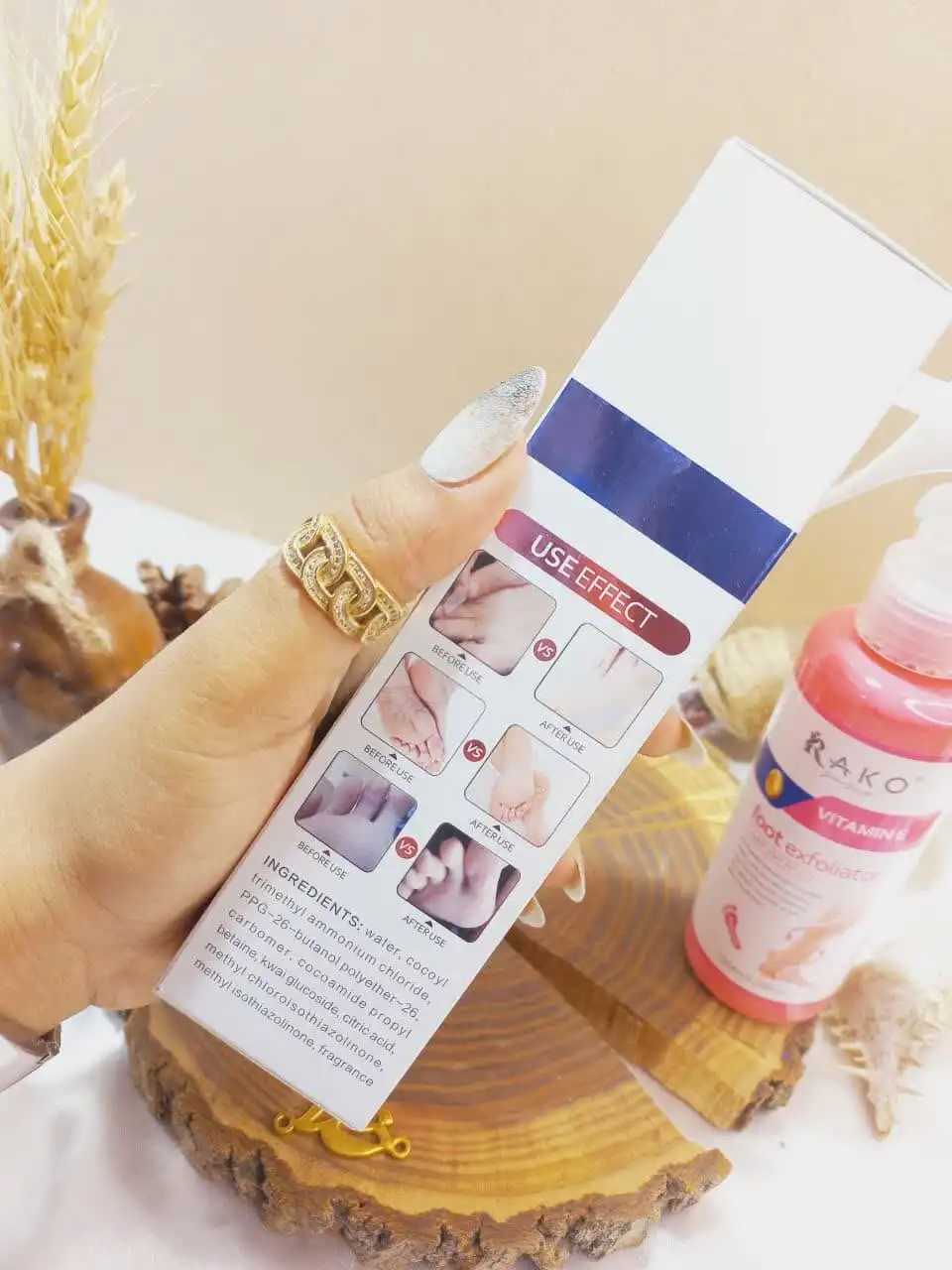 اسپری رفع ترک و خشکی پا و بدن قوی ویتامین VITAMIN E راکو RAKO کد RK923 اصلی