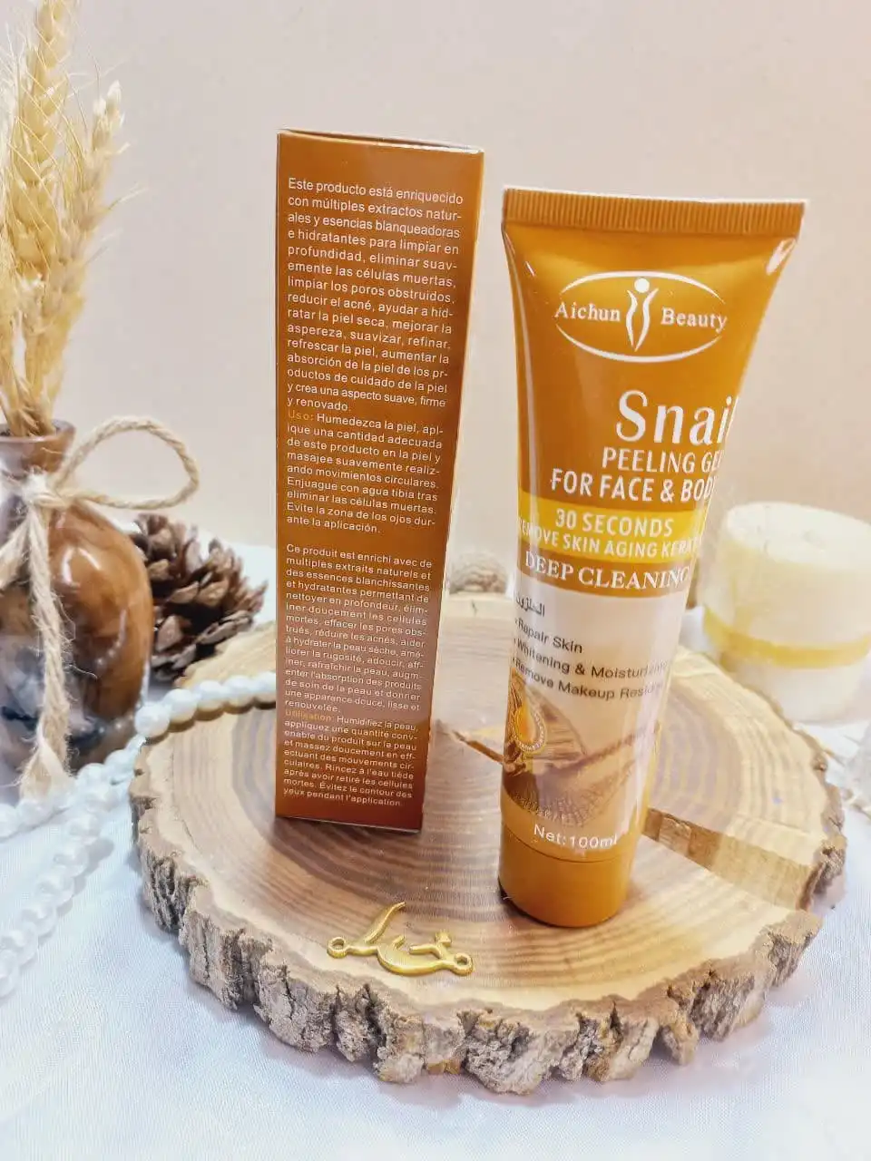 ژل پرطرفدار لایه بردار حلزون SNAIL برند آیچون بیوتی Aichun Beauty کد AC31945