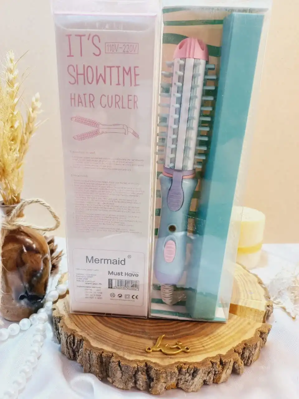 اتو مو و بابلیس و برس حرارتی سه کاره مسافرتی Mermaid