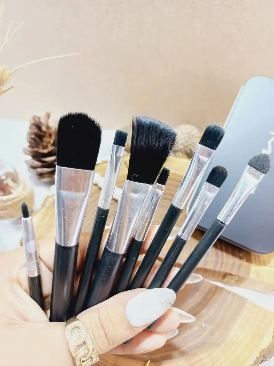 ست براش هفت تیکه قوطی فلزی