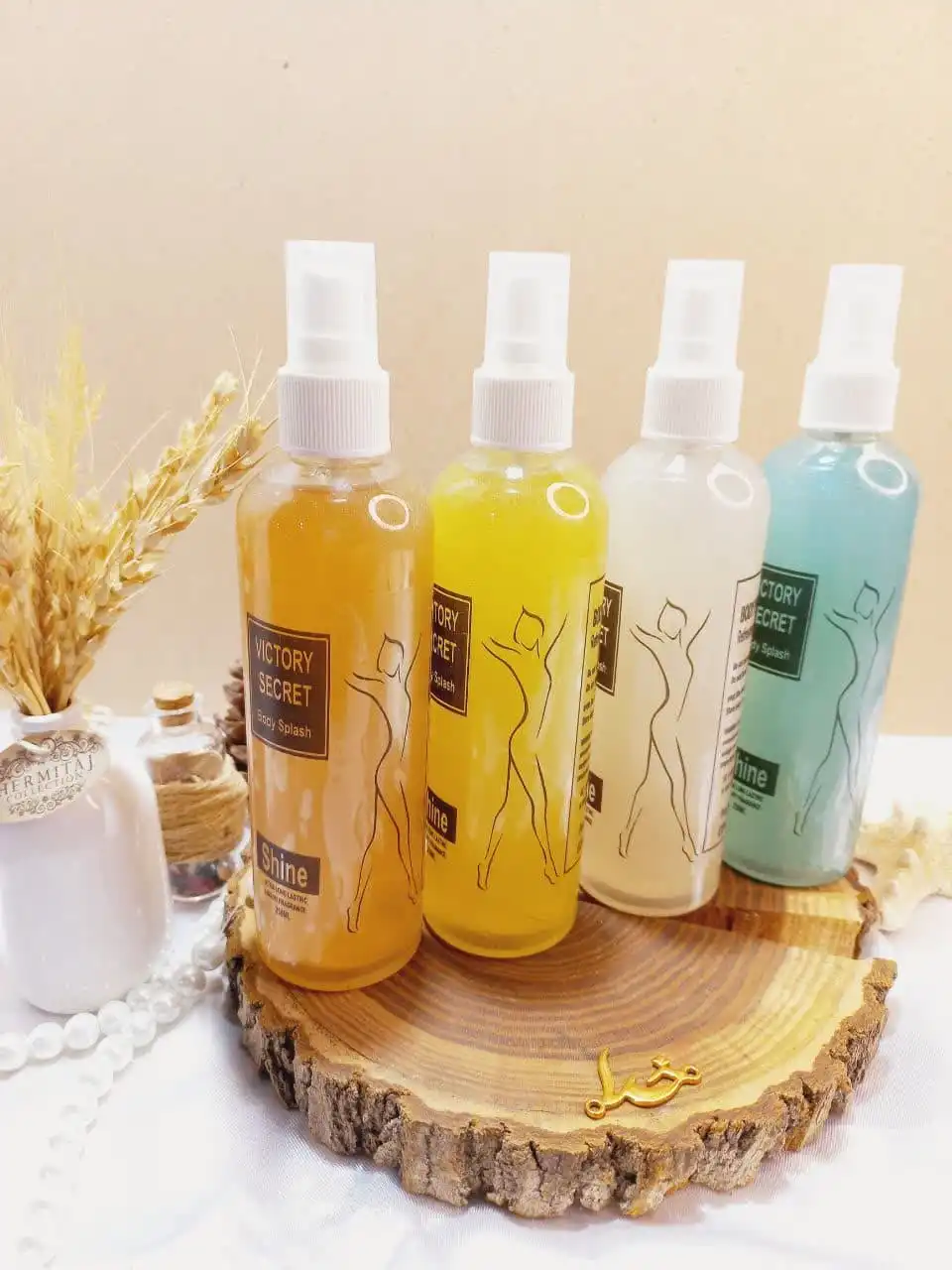 عطر بدن پرطرفدار شاین دار 250 میل سایز بزرگ استوانه ای ویکتوریا سکرت