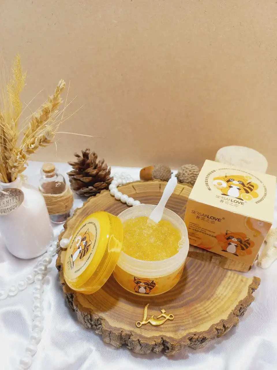 ماسک صورت آبرسان خاک رس و پرتقال سرسان لاو کد xg0667