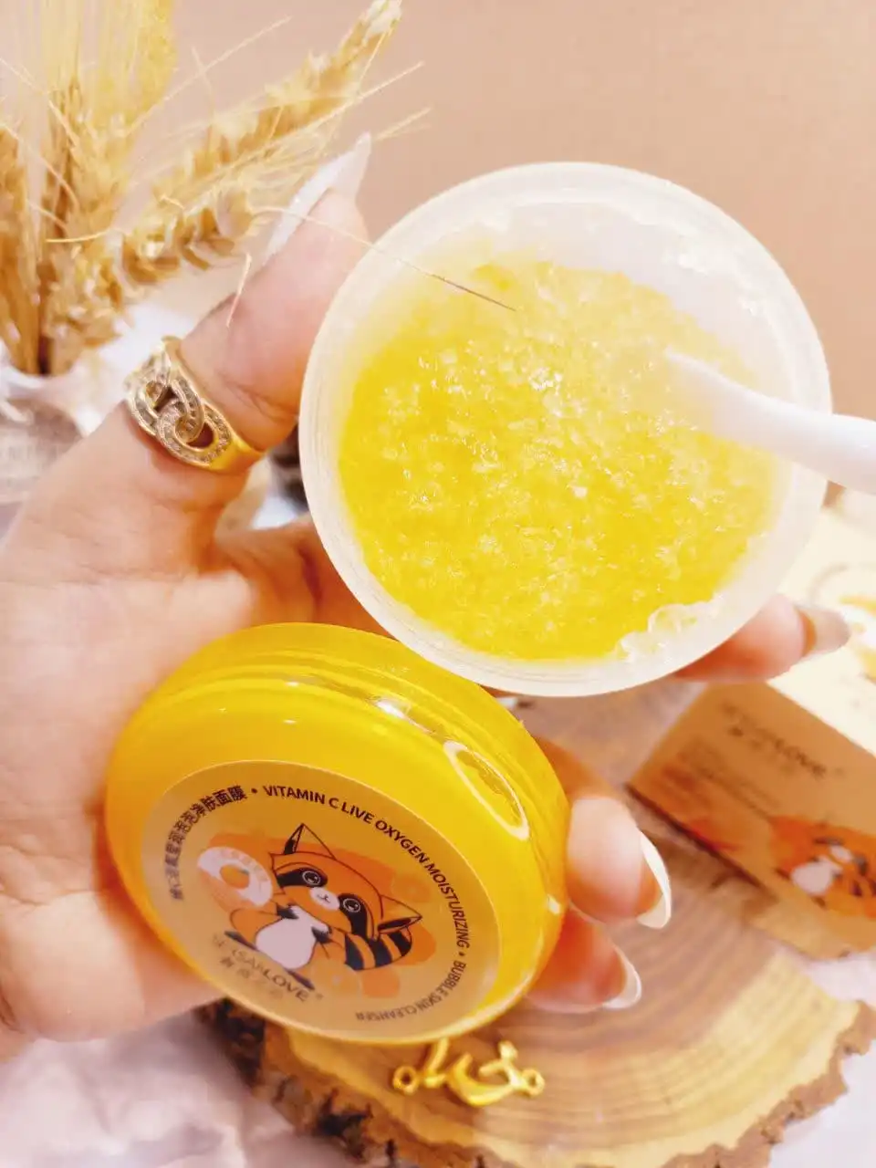 ماسک صورت آبرسان خاک رس و پرتقال سرسان لاو کد xg0667