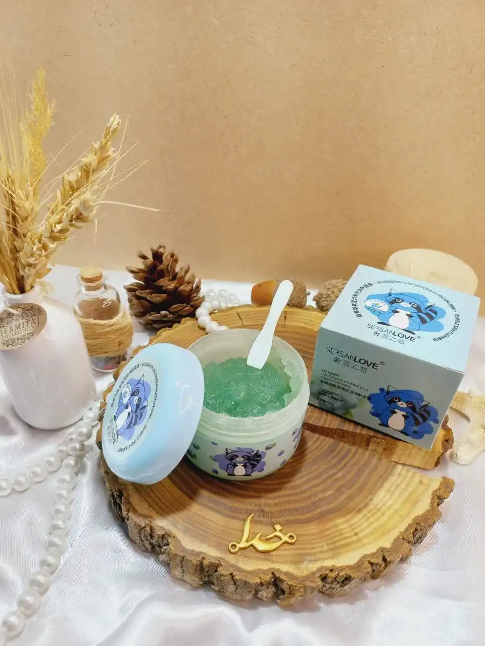 ماسک صورت خاک رس و بلوبری سرسان لاو کد xg0698