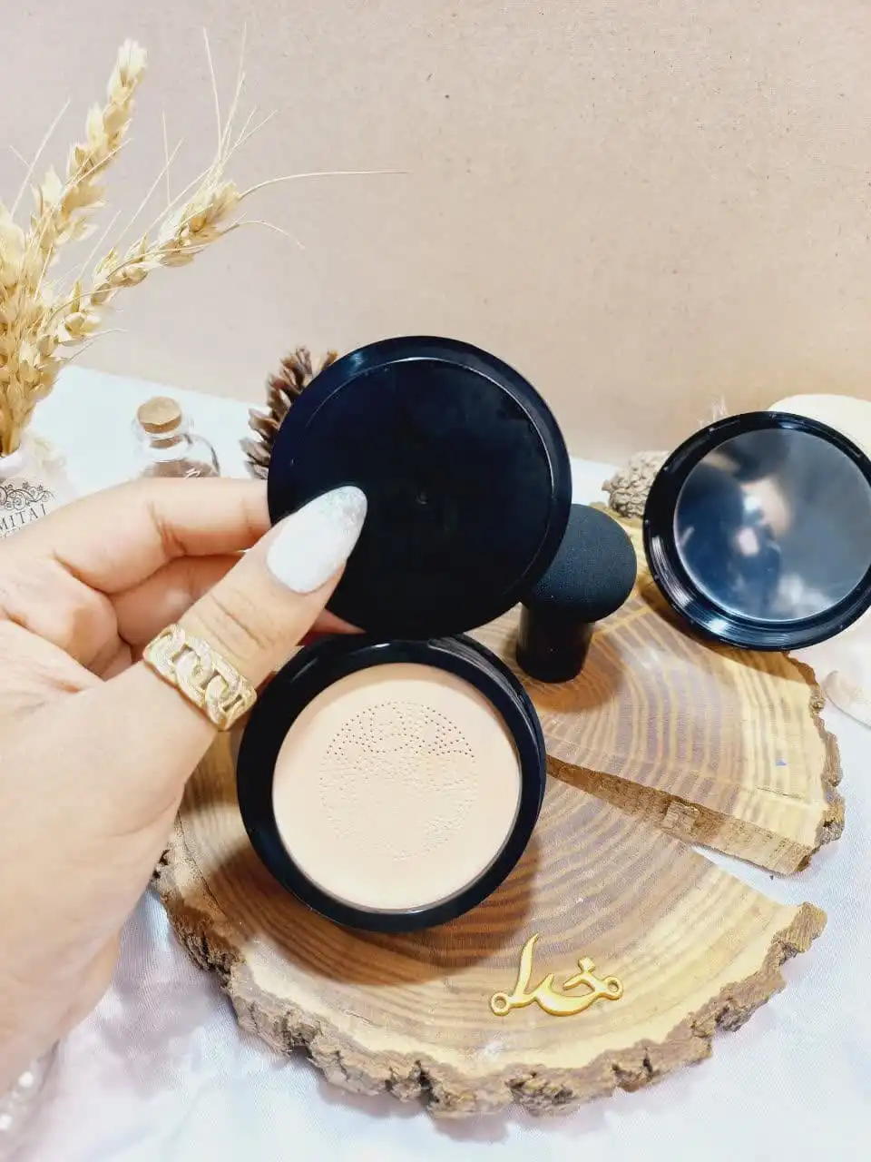 کوشن کلاژن COLLAGEN به همراه پد قارچی برند کاریته Karite اورجینال