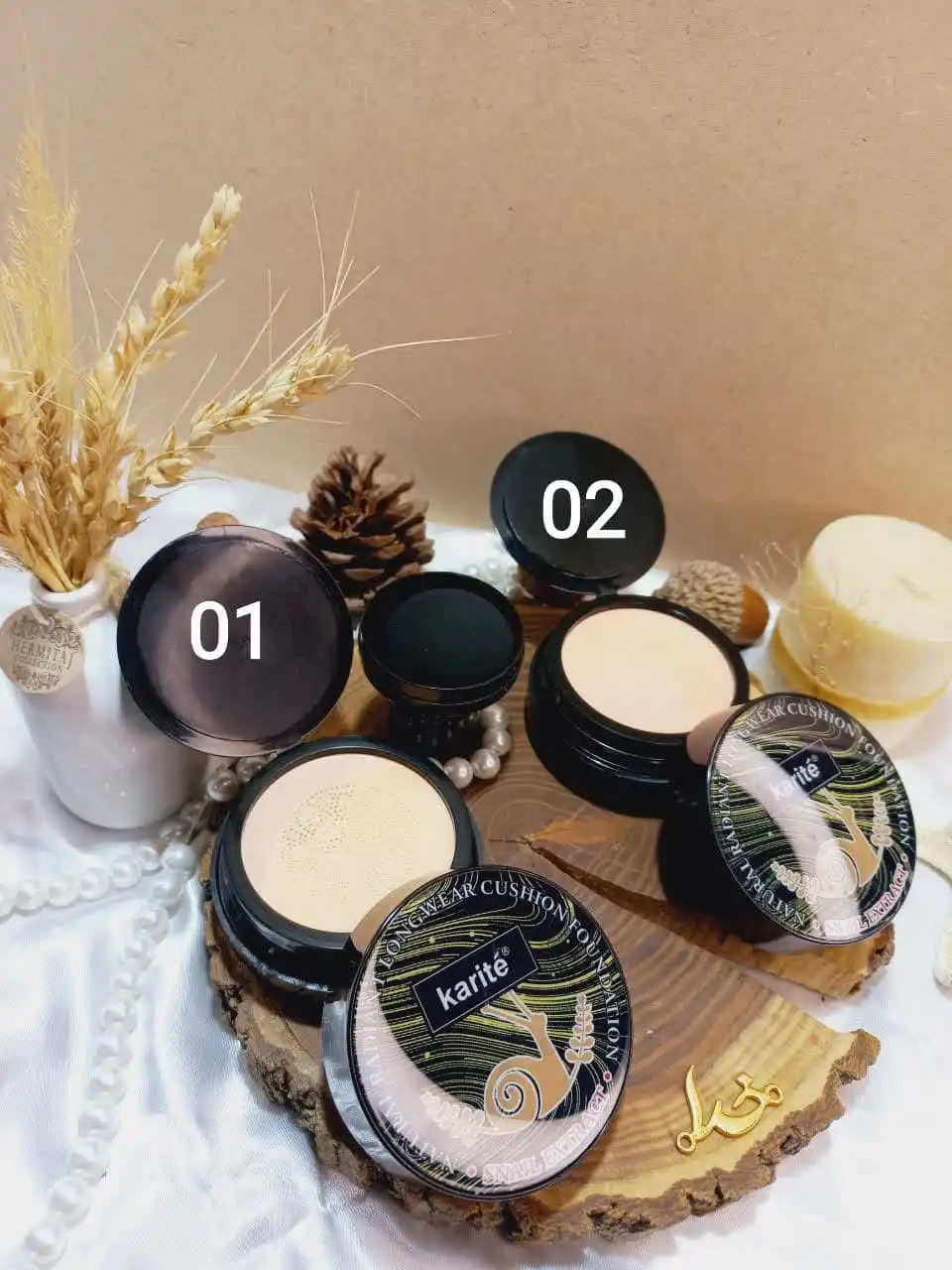 کوشن حلزون SNAIL به همراه پد قارچی برند کاریته Karite اورجینال