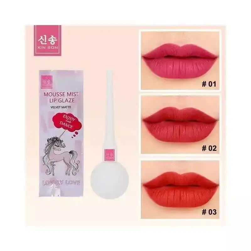 رژ مایع تک شاخ مات مخملی MOUSSE MIST