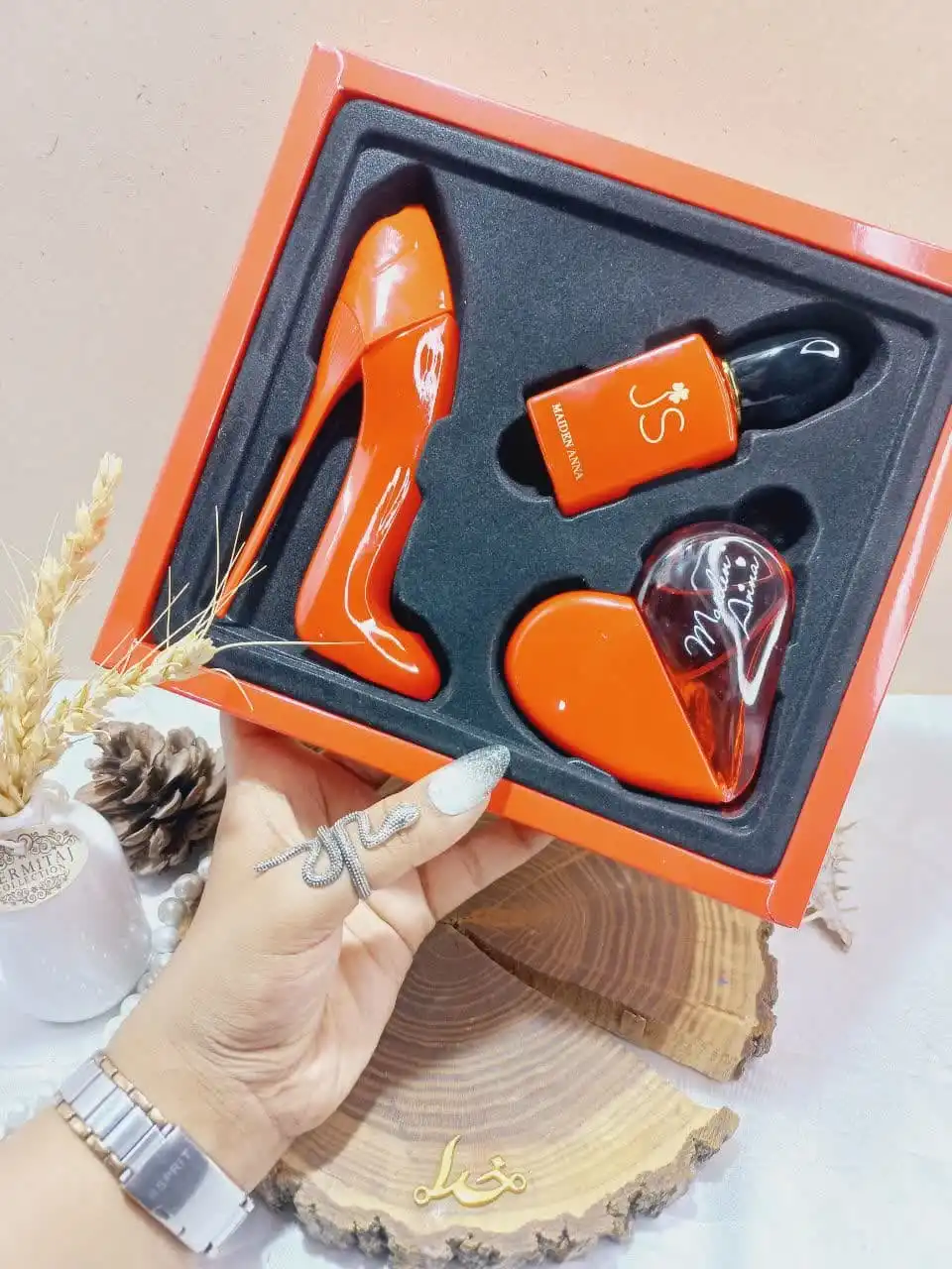 پک عطر هدیه سه تایی جعبه عشق