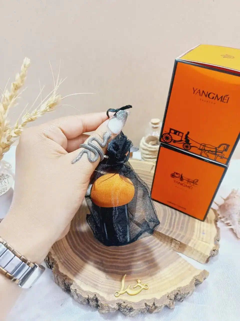 کوشن یانگمی اصلی نارنجی با پد قارچی YANGMEI (جدید)