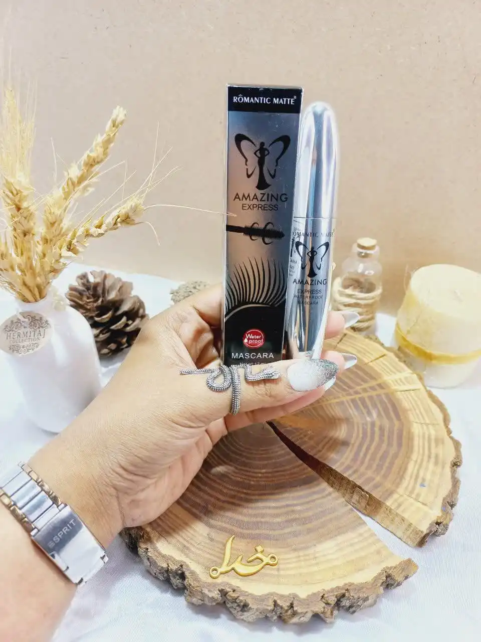 ریمل مشکی پوکه فلزی برند رومانتیک مات ROMANTIC MATTE کد M014