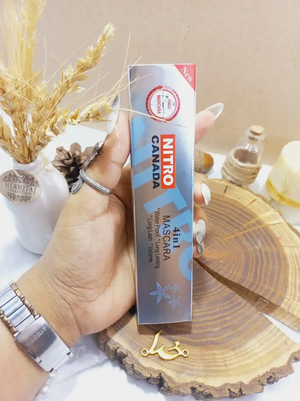 ریمل مشکی پوکه نقره ای نیترو کانادا درجه یک کد NTM42215