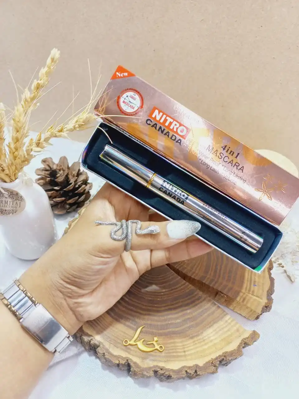 ریمل مشکی پوکه طلایی نیترو کانادا درجه یک کد NTM41015