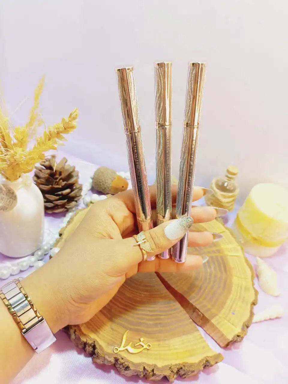 خط چشم مشکی ماژیکی و هاشور 4 خط قهوه ای برند پرطرفدار تایلامی کد E097 اصلی