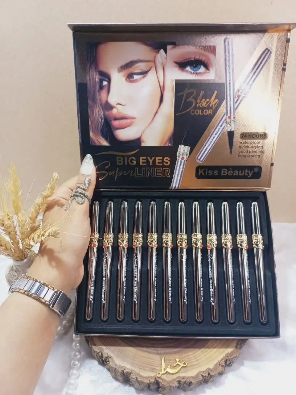 خط چشم مشکی ماژیکی برند کیس بیوتی KISS BEAUTY کد 59140