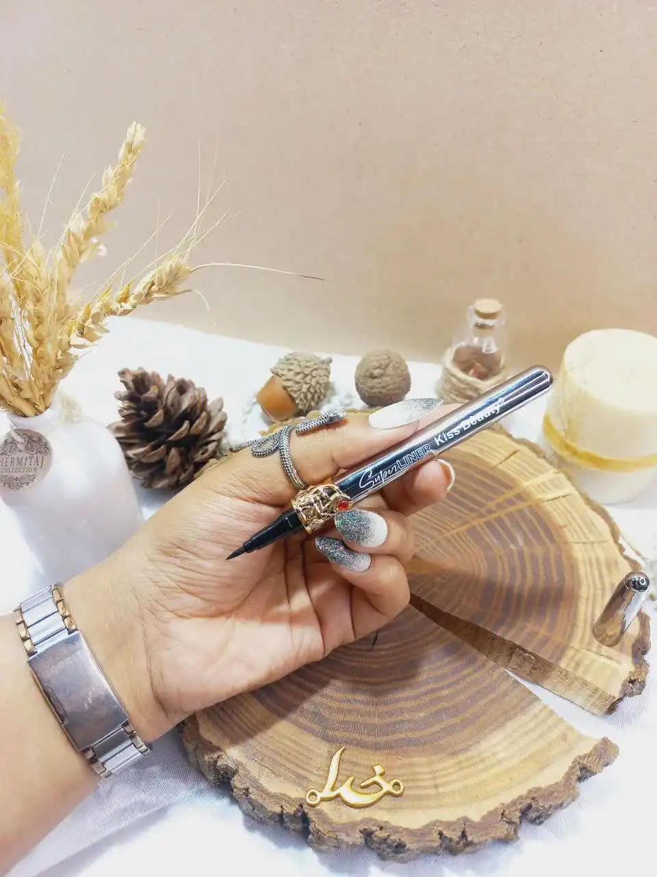 خط چشم مشکی ماژیکی برند کیس بیوتی KISS BEAUTY کد 59140