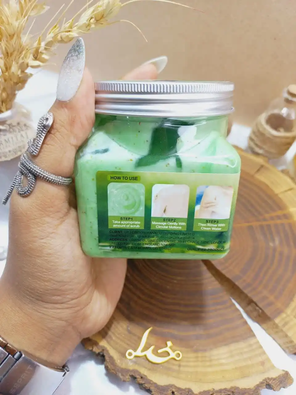 اسکراب شنی صورت و بدن رایحه آلوئه ورا راکو RAKO اصلی کد RK1022