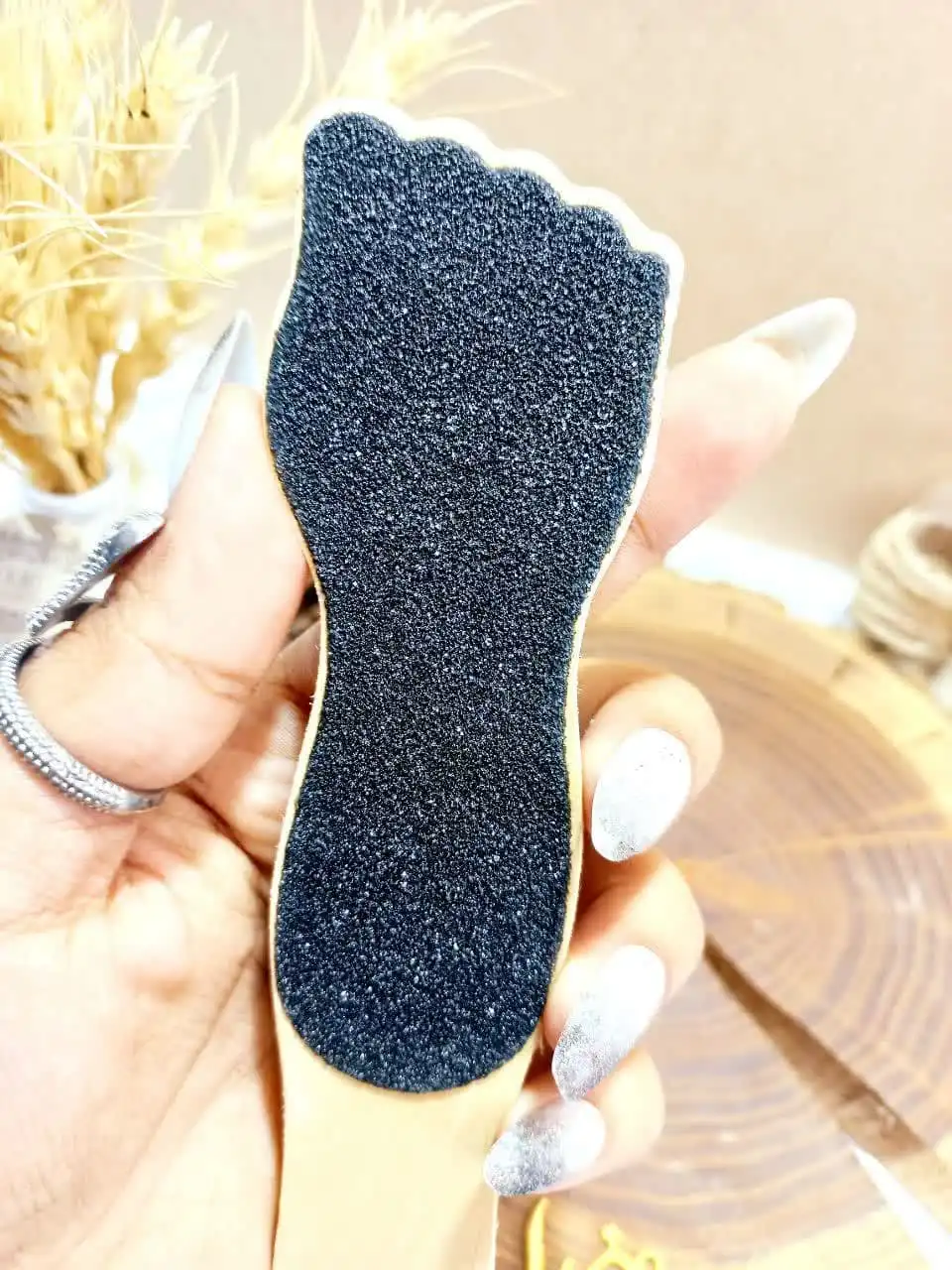 سوهان پاشنه پا چوبی طرح کف پا با کیفیت | پخش عمده