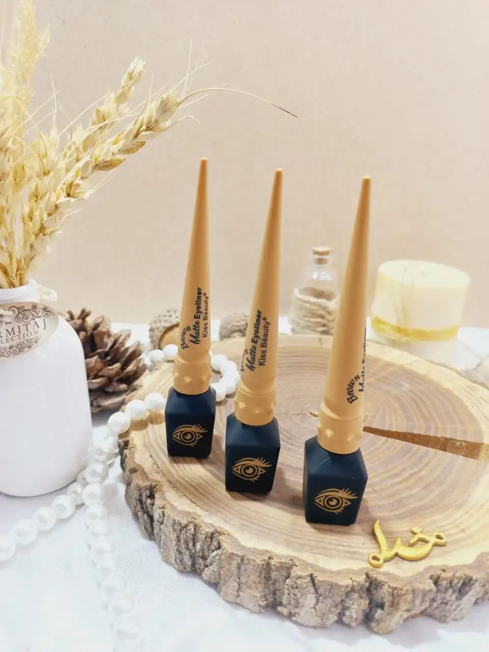 خط چشم پرطرفدار Brown Matte Eyeliner برند کیس بیوتی KISS BEAUTY کد 57634