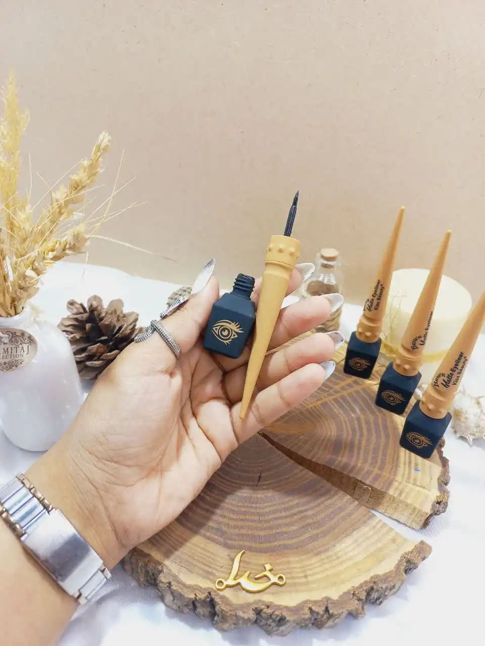 خط چشم پرطرفدار Brown Matte Eyeliner برند کیس بیوتی KISS BEAUTY کد 57634