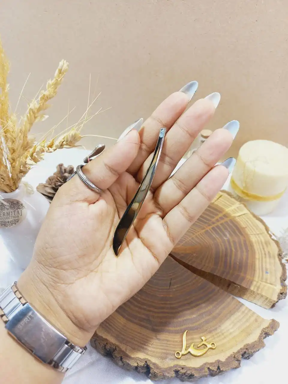 موچین استیل انبری مدل انحنا دار FANG ZI ZI