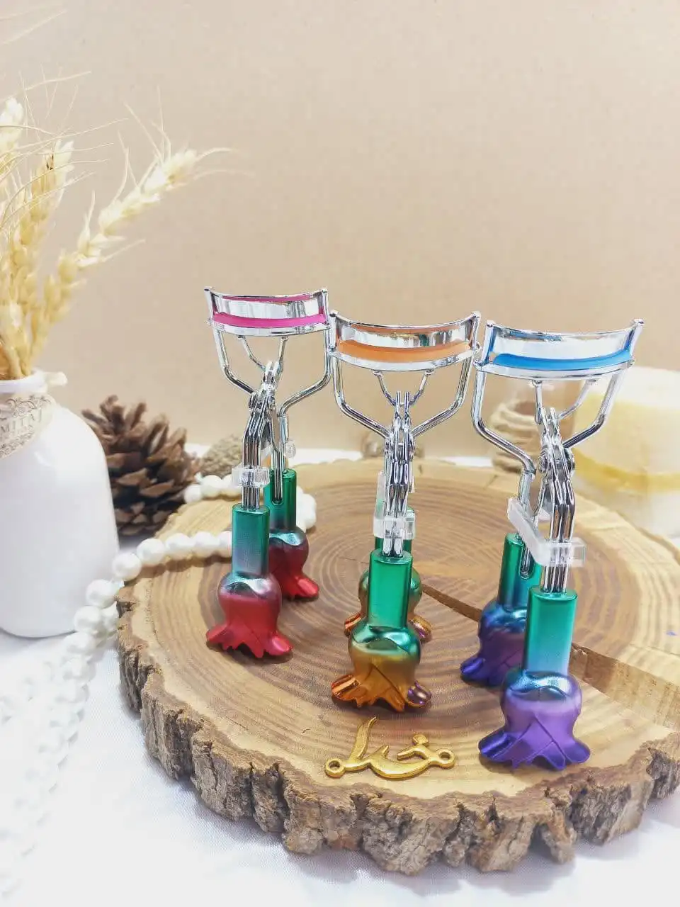 فرمژه استیل طلق دار طرح گل رز طلق دار