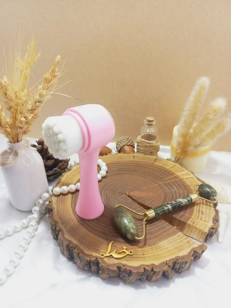 پک دو تایی جیدرولر سنگ یشم و فیس براش صورت