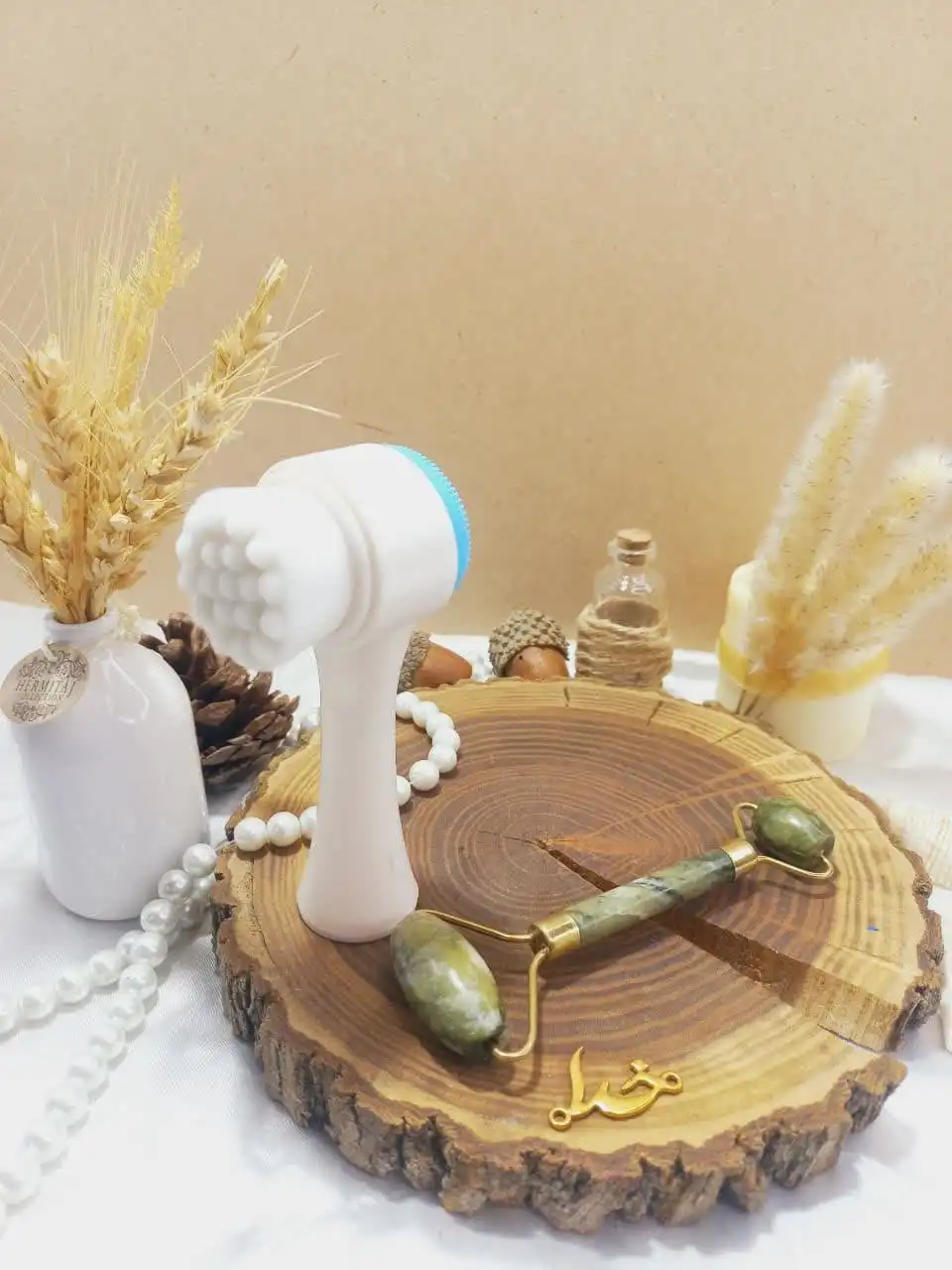 پک دو تایی جیدرولر سنگ یشم و فیس براش صورت