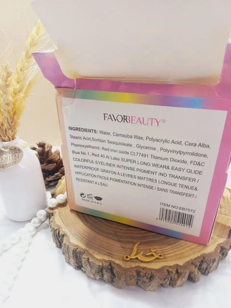 خط چشم مویی رنگ پاستیلی برند فاور بیوتی Favor Beauty کد EB7072