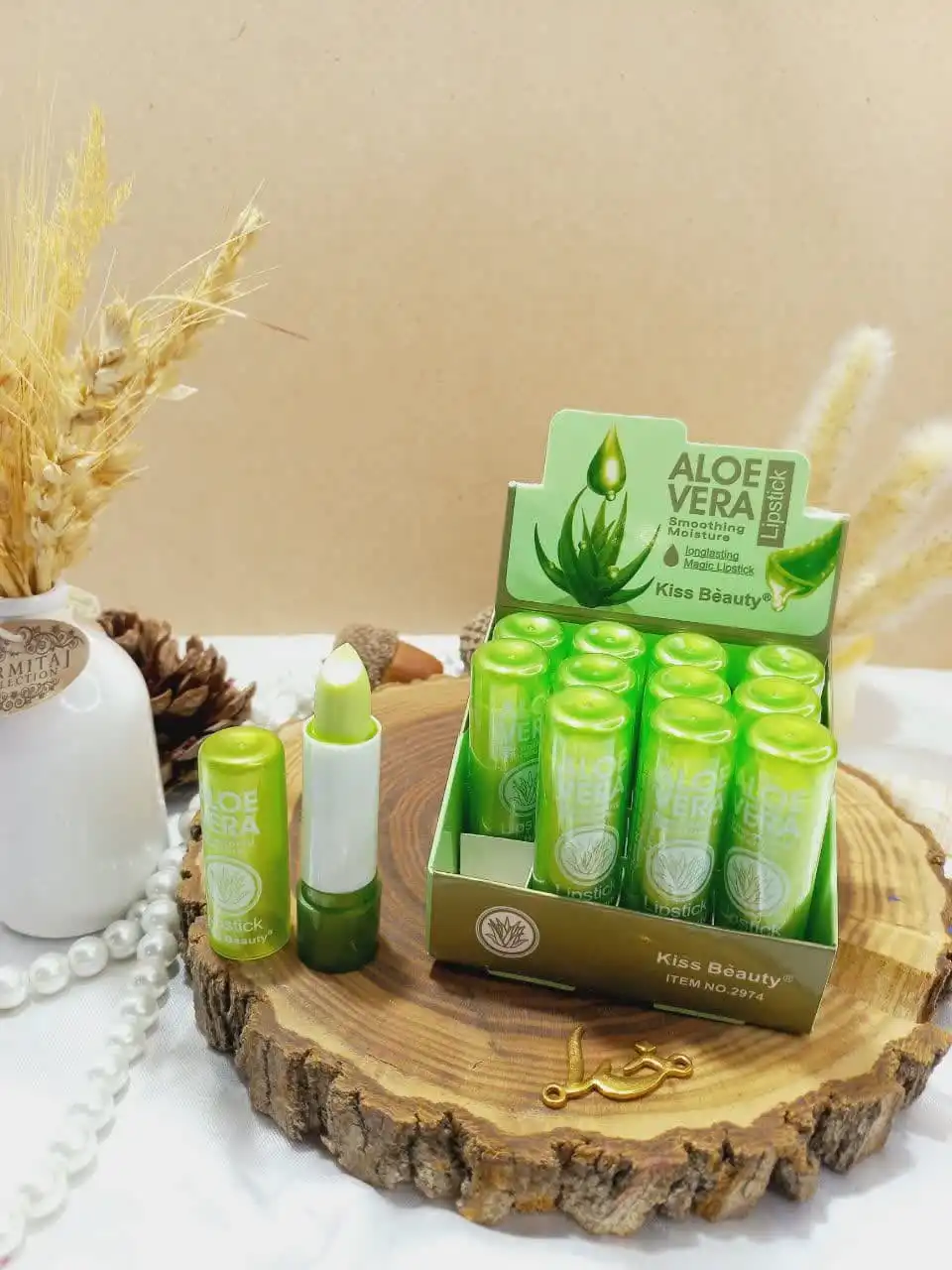 بالم لب ویتامینه حراراتی آلوئه ورا کیس بیوتی کد 2974