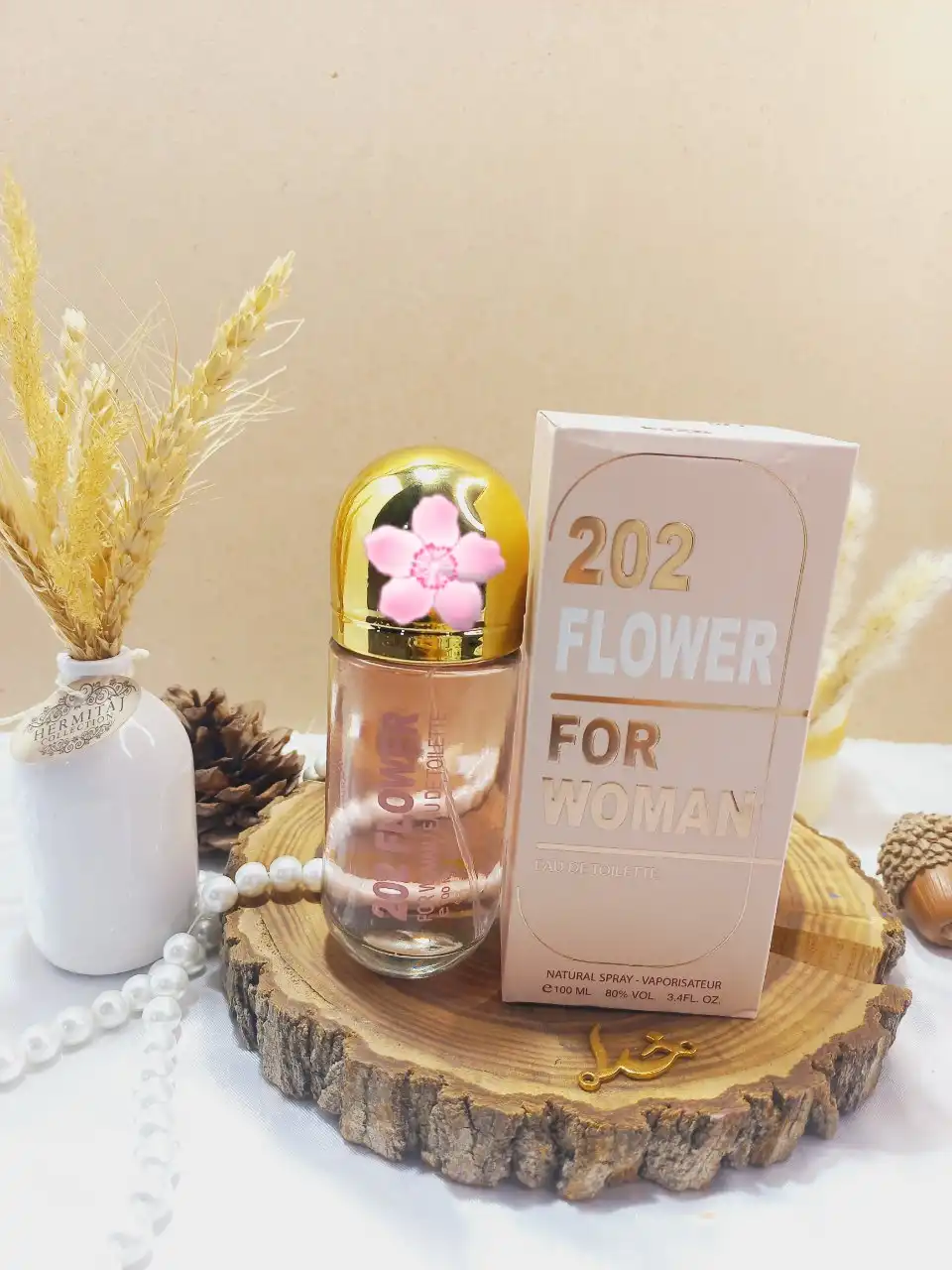 ادکلن معروف 202 فلاور FLOWER FOR WOMAN حجم 100 میلی لیتر اورجینال اماراتی