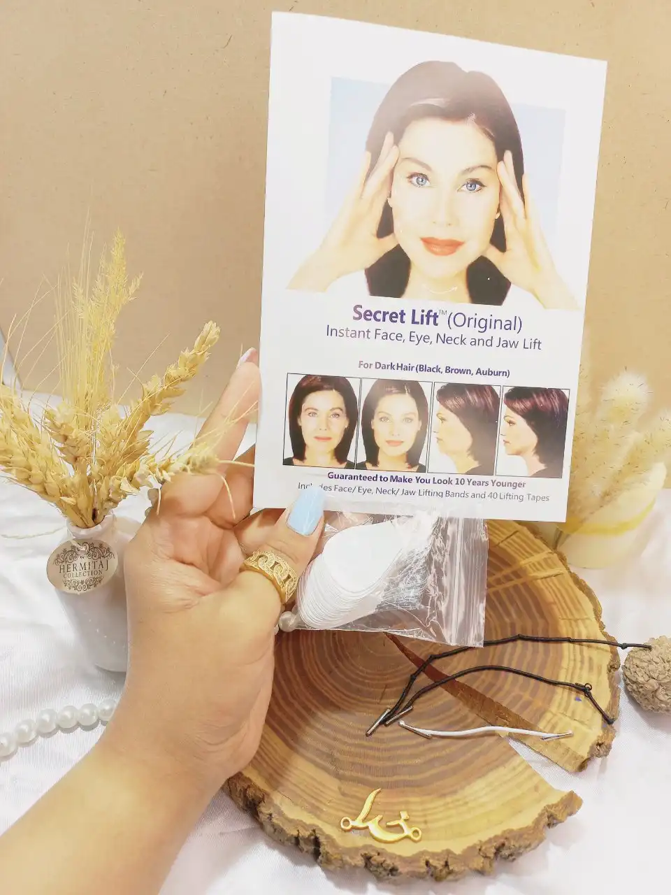 چسب مخفی لیفت فوری صورت چشم گردن و فک 40 عددی