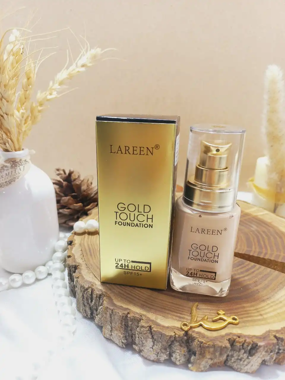 کرم پودر ضد آب کلاژن لارین LAREEN اصلی (کیفیت و پوشش عالی)