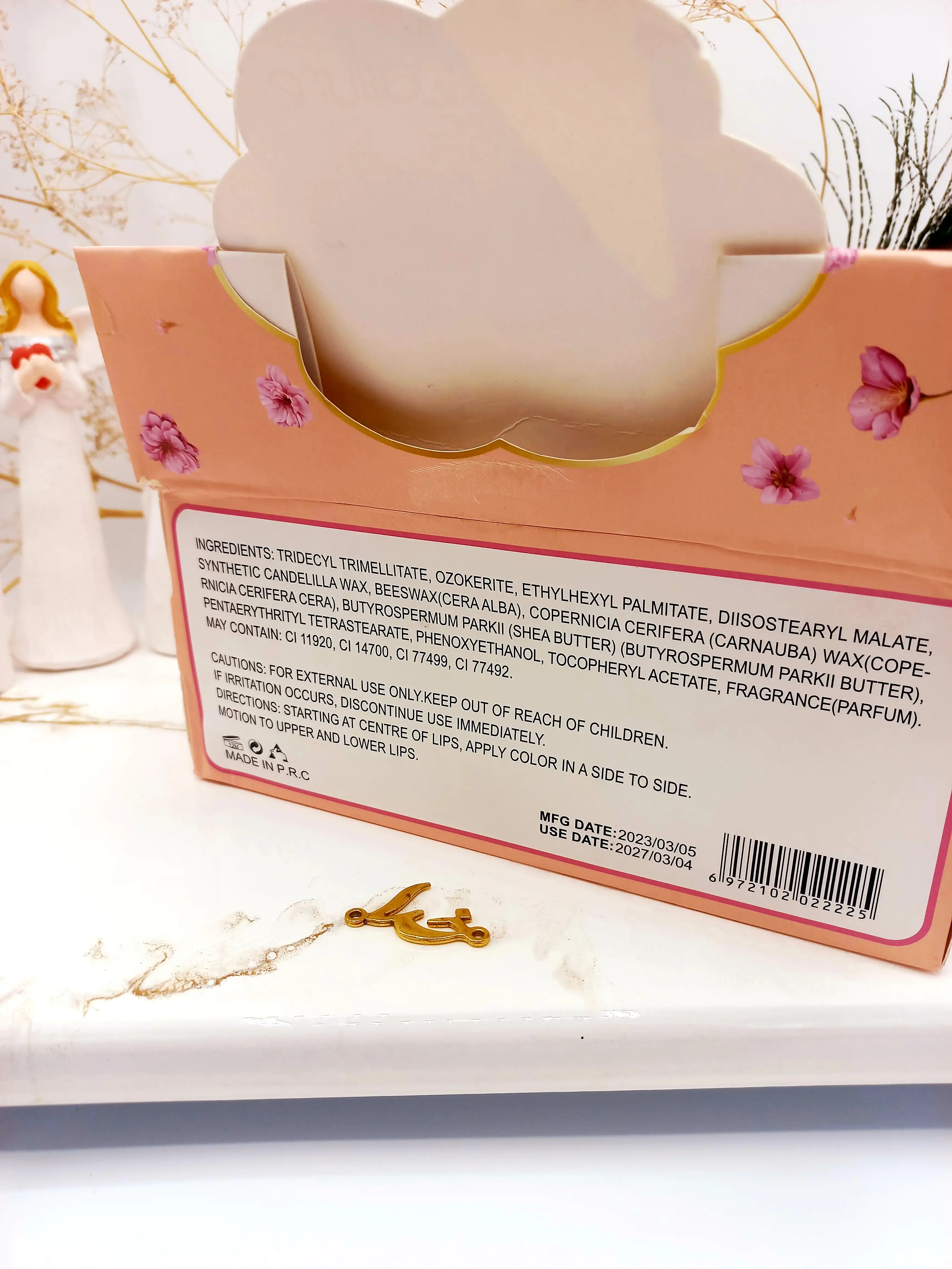 بالم لب حرارتی گل دار موکالره moc allure کد 2225