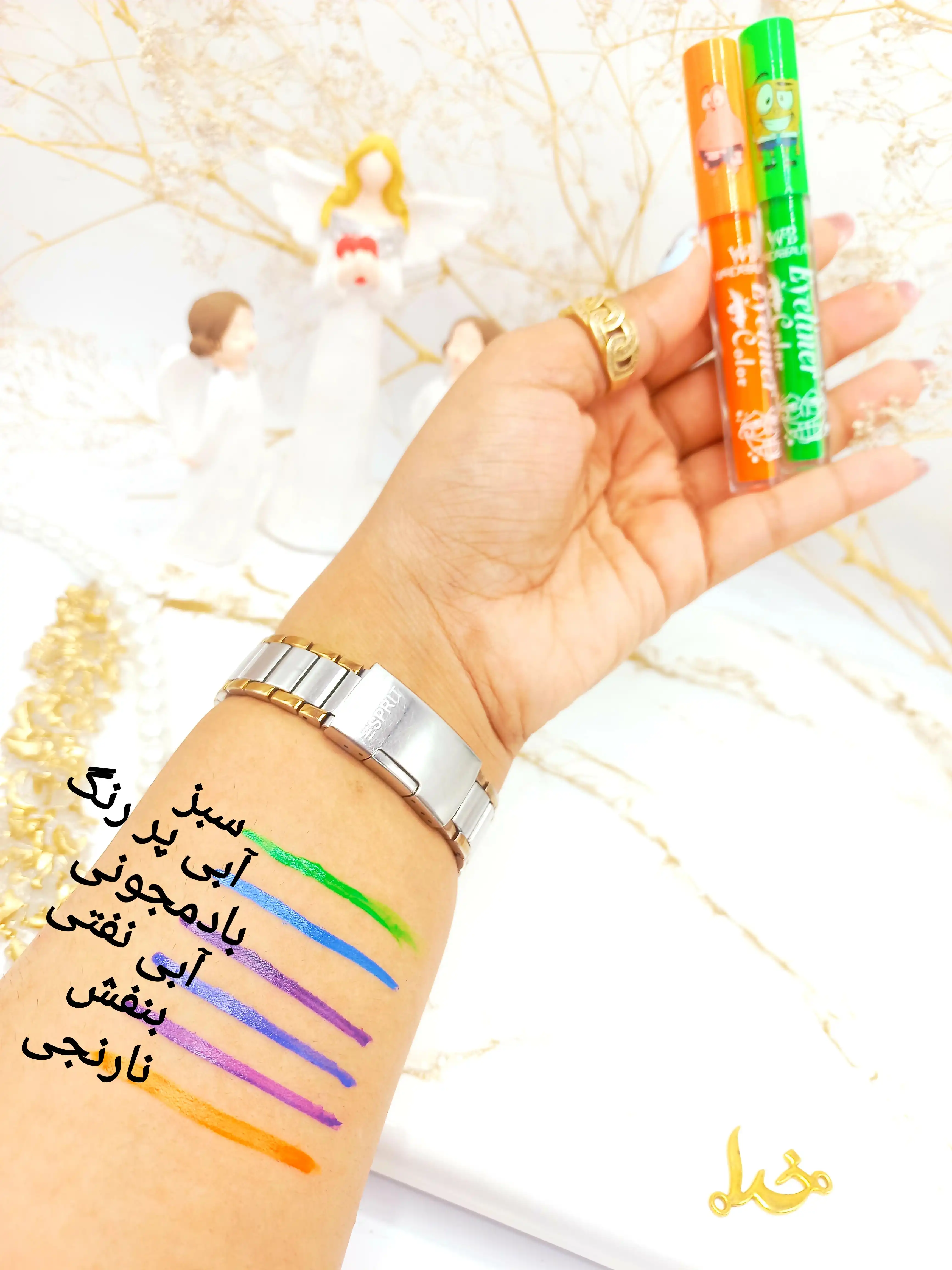 خط چشم مویی رنگی وردا بیوتی Warda Beauty کد WB10110