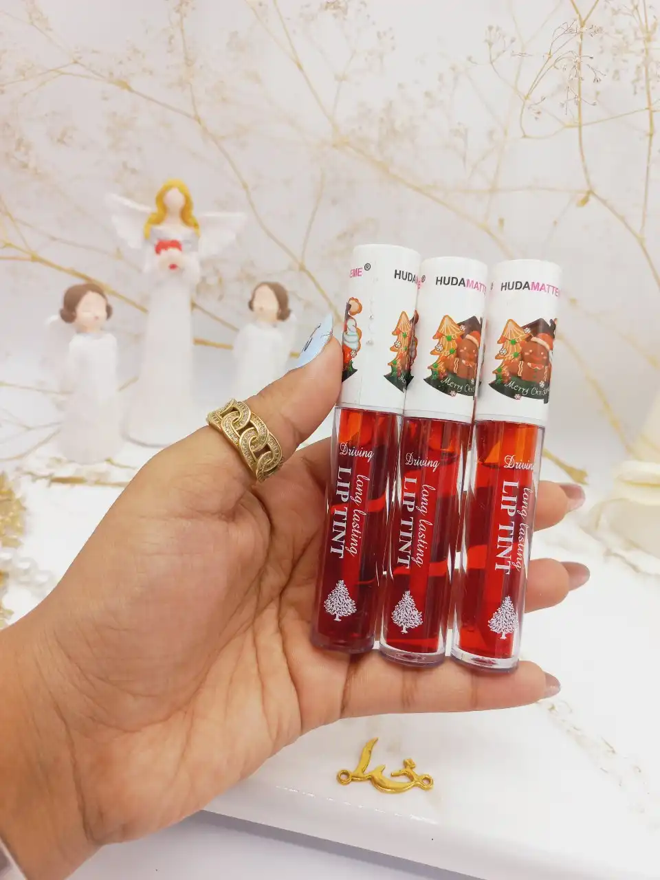 تینت لب درب کریسمس هدا مات می HUDA MATTE ME کد X139
