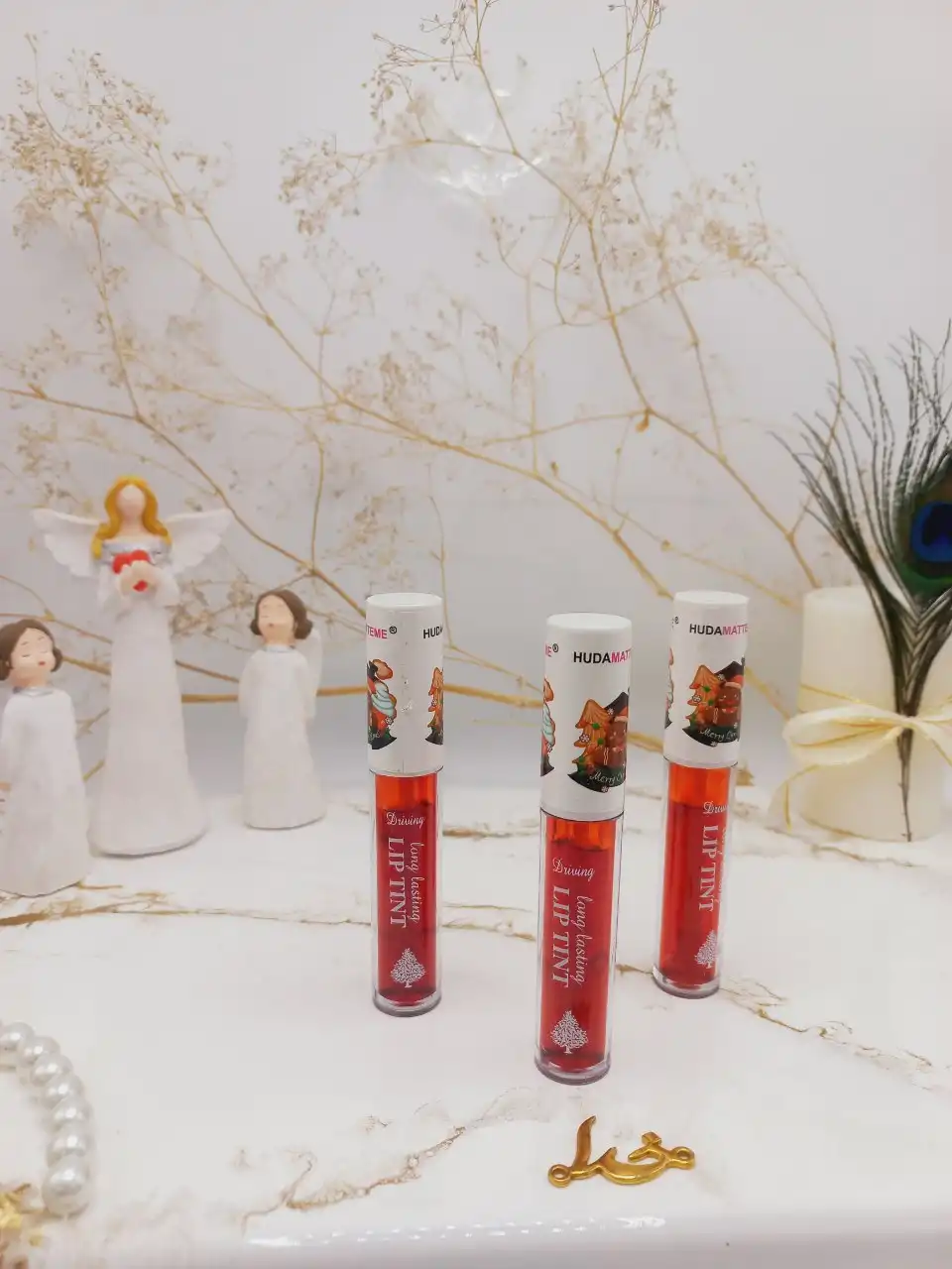 تینت لب درب کریسمس هدا مات می HUDA MATTE ME کد X139