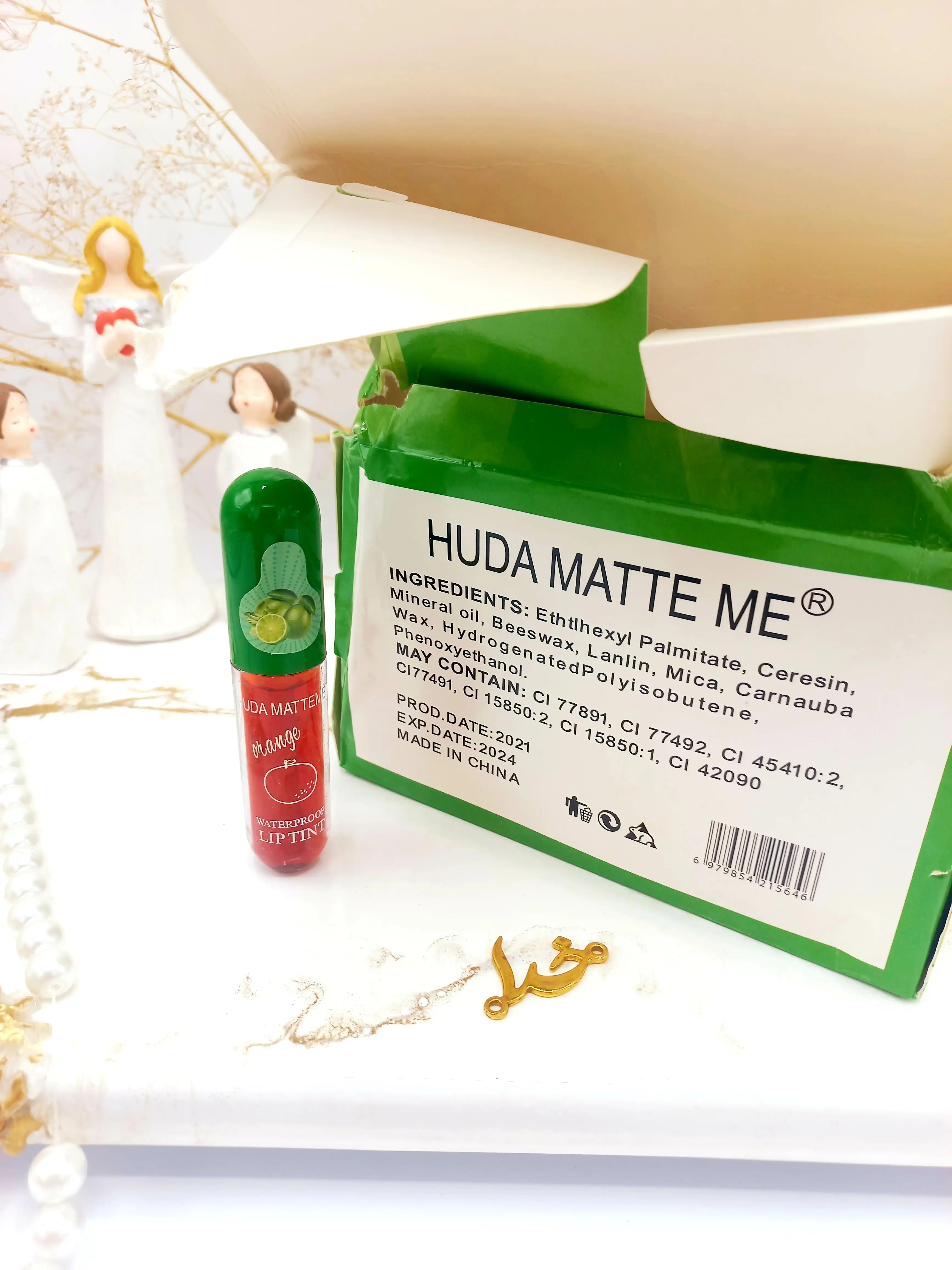 تینت لب درب لیمویی هدا مات می HUDA MATTE ME کد X112