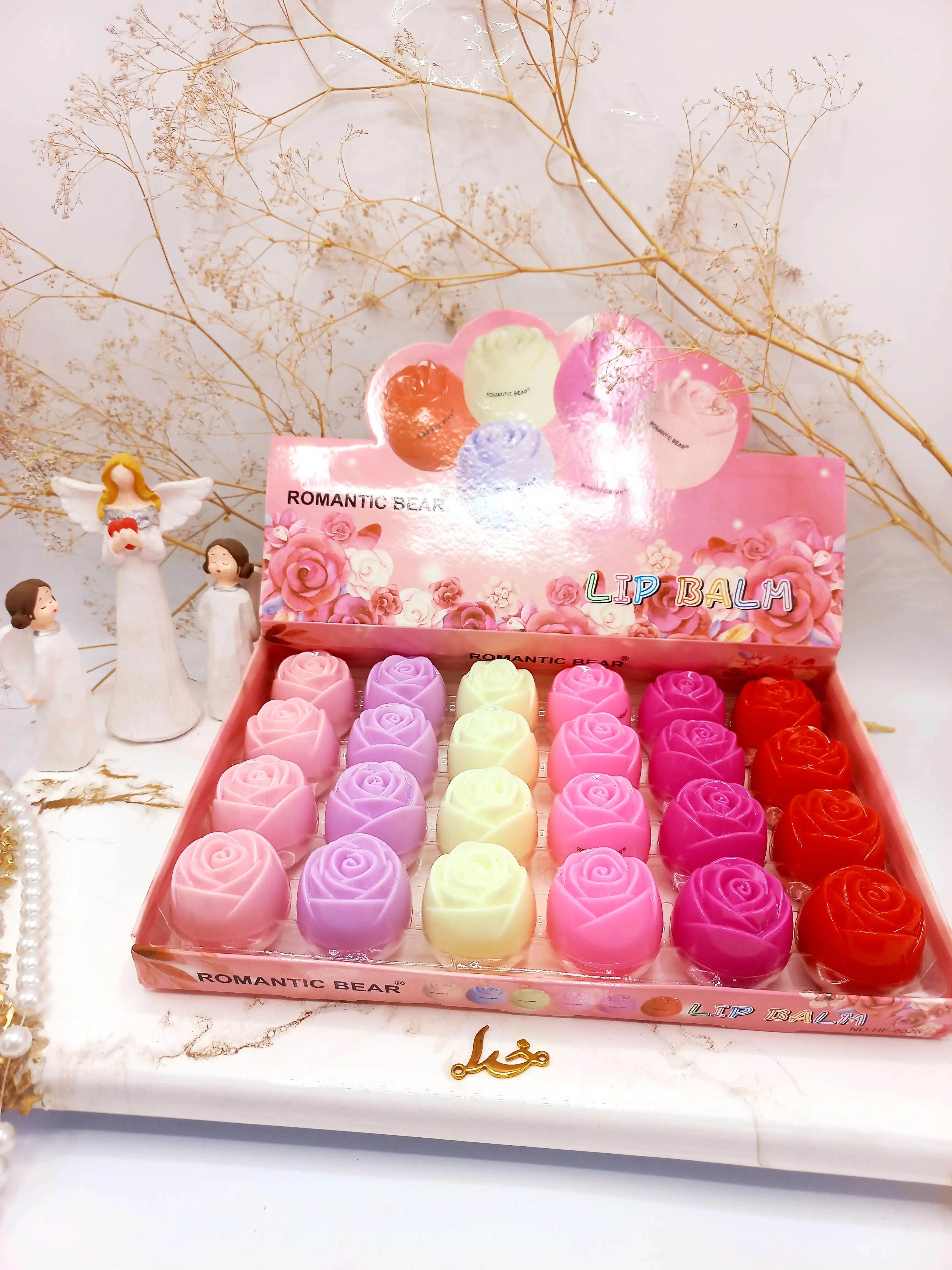 بالم لب طرح گل رمانتیک بر Romantic Bere کد HF8025