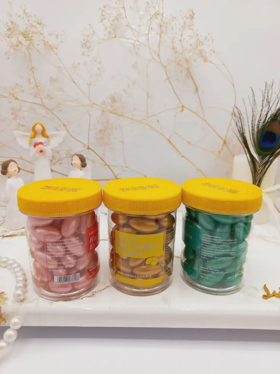 کپسول کراتینه و نرم کننده مو 60 عددی Hair Soften کد 76006