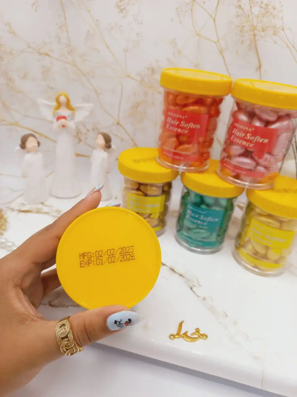 کپسول کراتینه و نرم کننده مو 60 عددی Hair Soften کد 76006