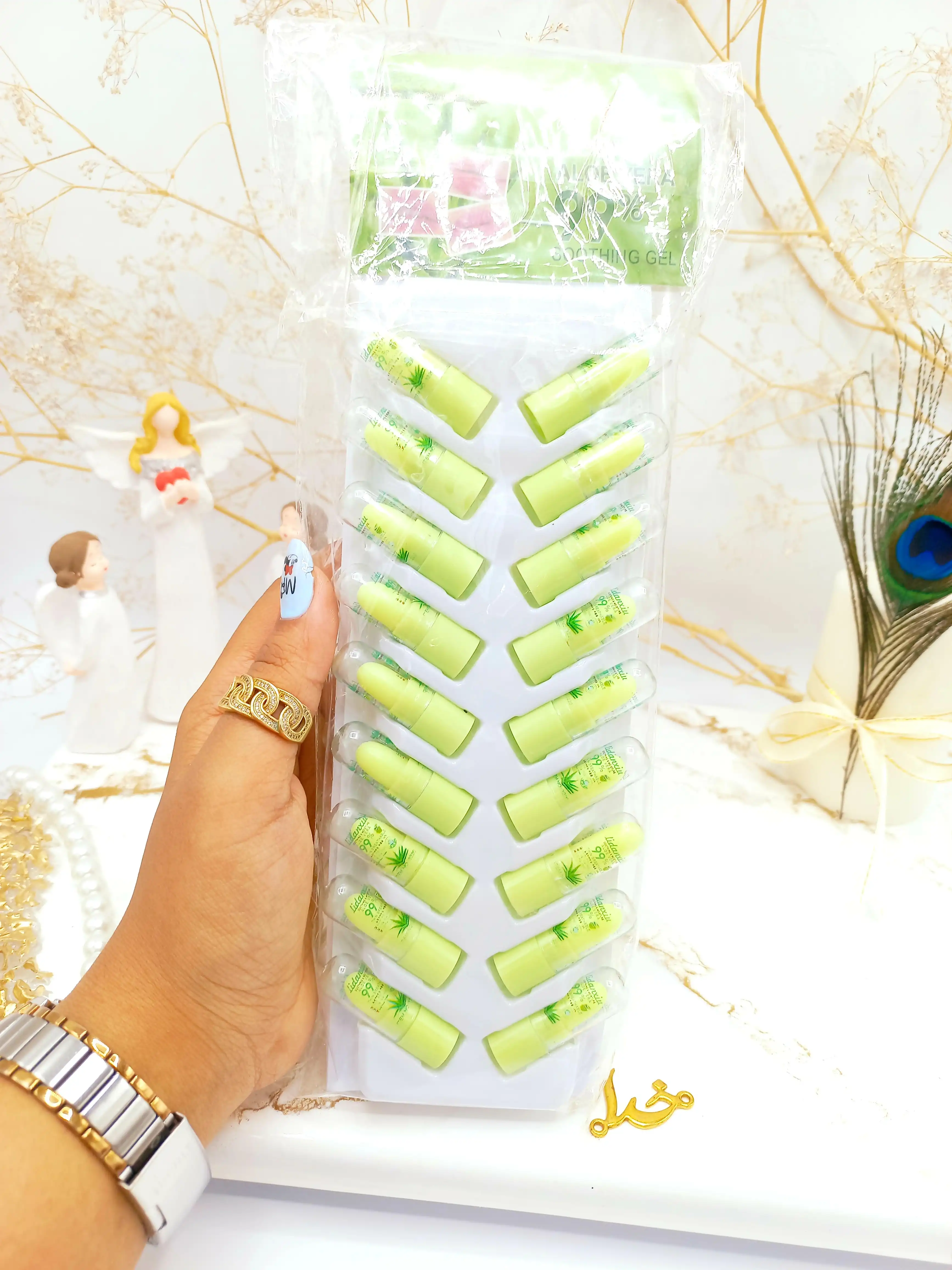 بالم لب فشنگی ویتامینه 99درصد آلوورا برند LIDANXIU