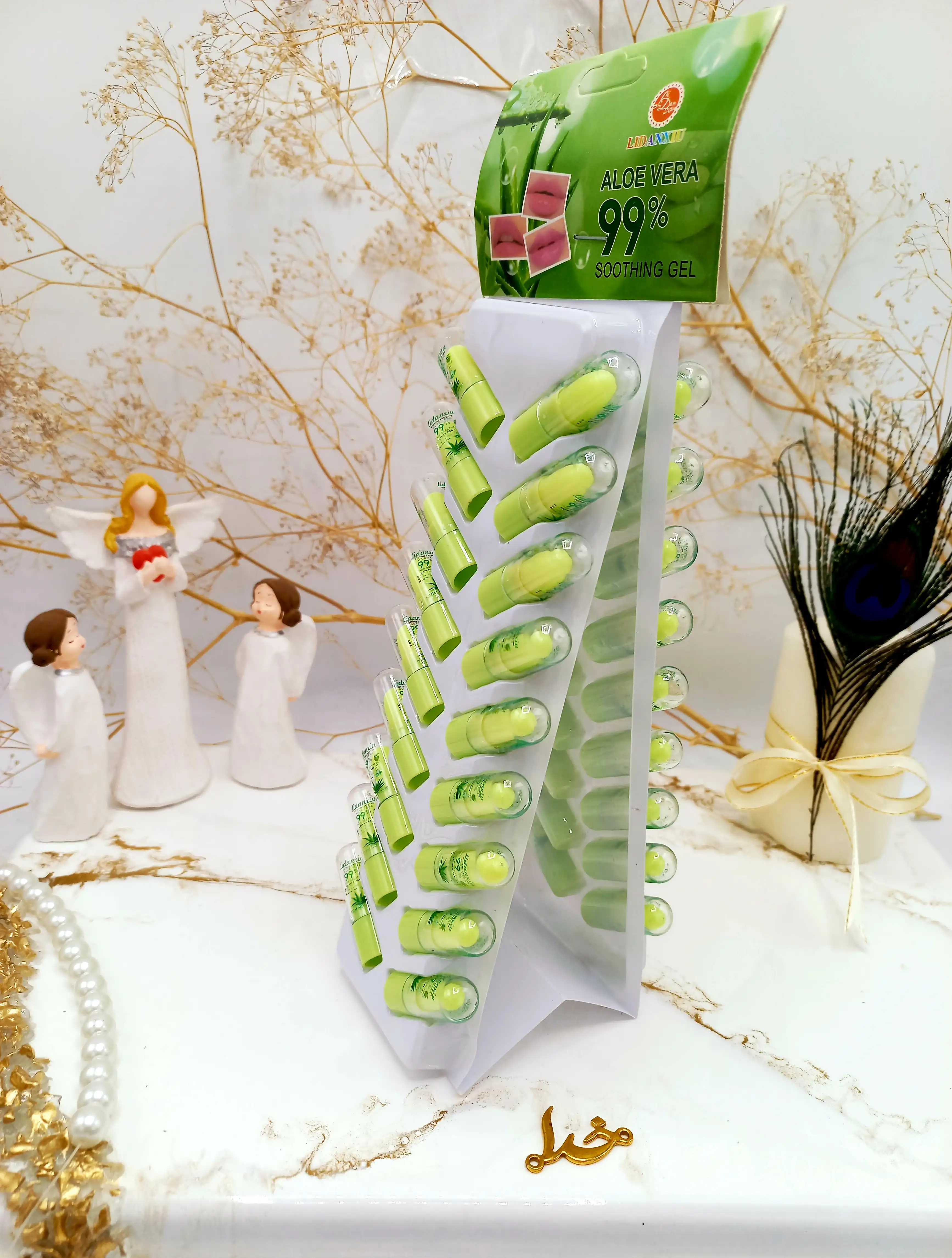 بالم لب فشنگی ویتامینه 99درصد آلوورا برند LIDANXIU