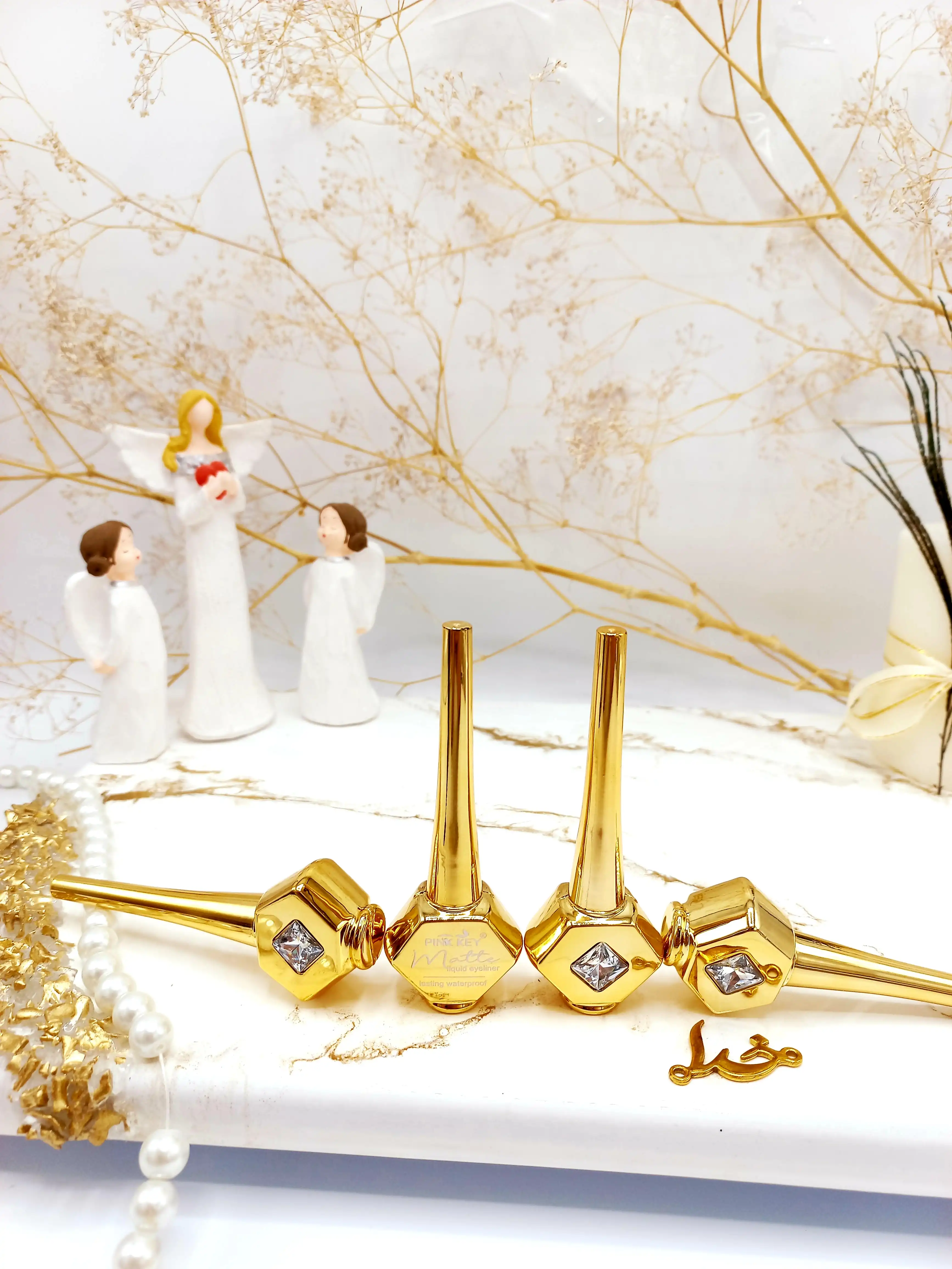 خط چشم بی نظیر ضد آب مویی پینک کی PINK KEY نگین الماس کد PK5047