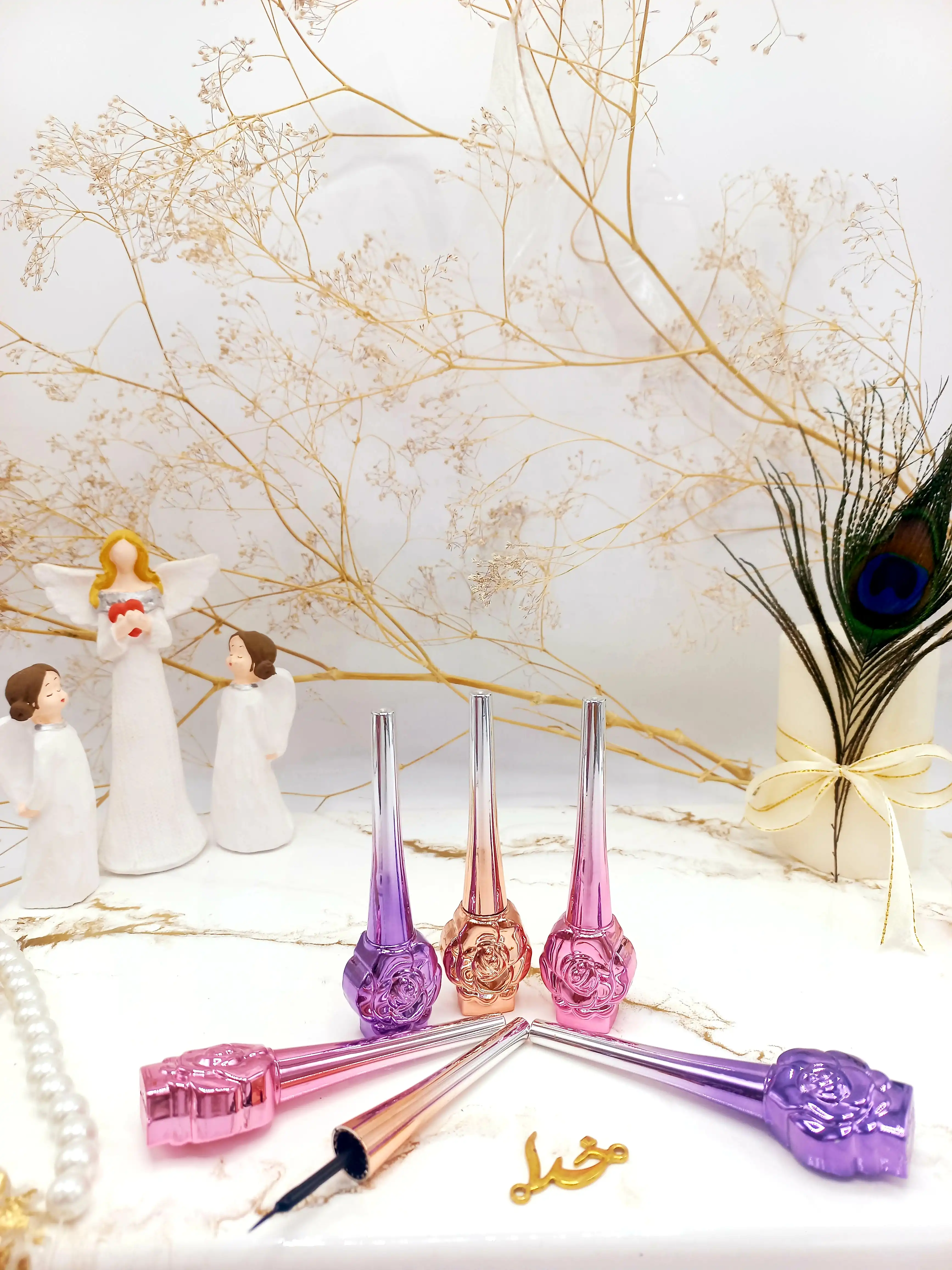 خط چشم پرطرفدار مویی طرح گل رز DoDo Queen  ضد آب کد 3005