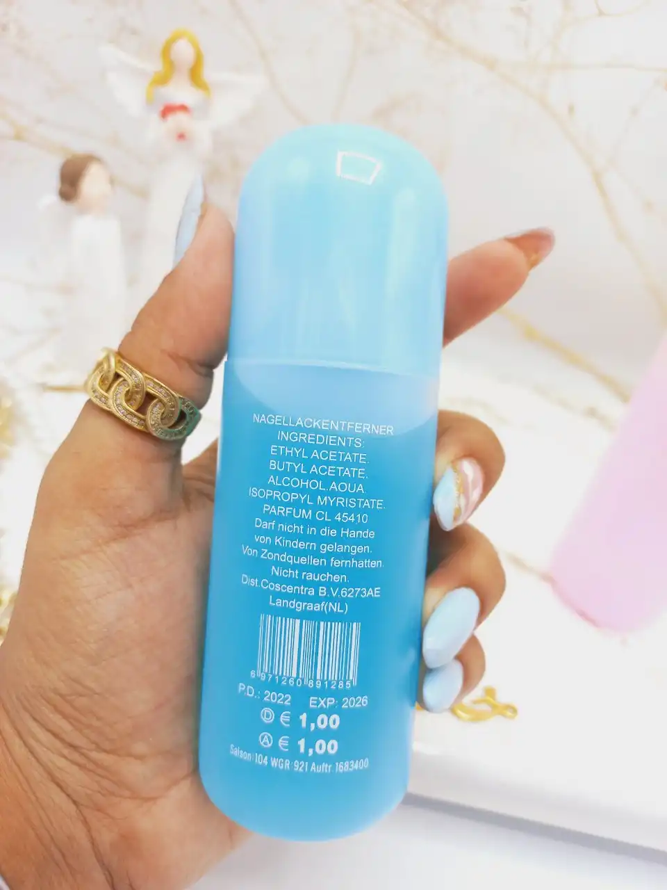 استون مایع استوانه ای NAIL COLOR 120 میل کد 6001