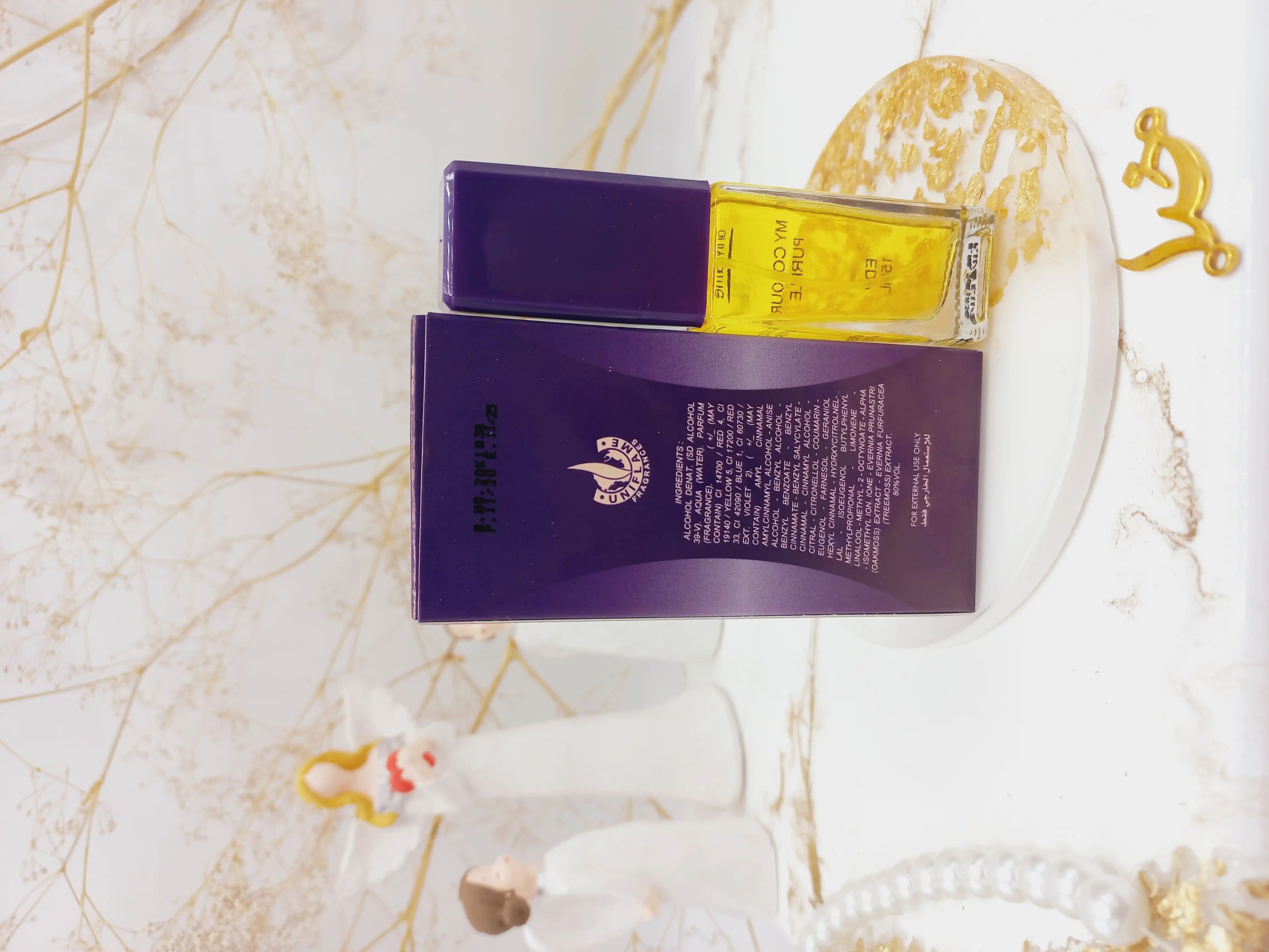 ادکلن زنانه کالر می پرپل MY COLOUR PURPLE برند Uniflame حجم 15 میل