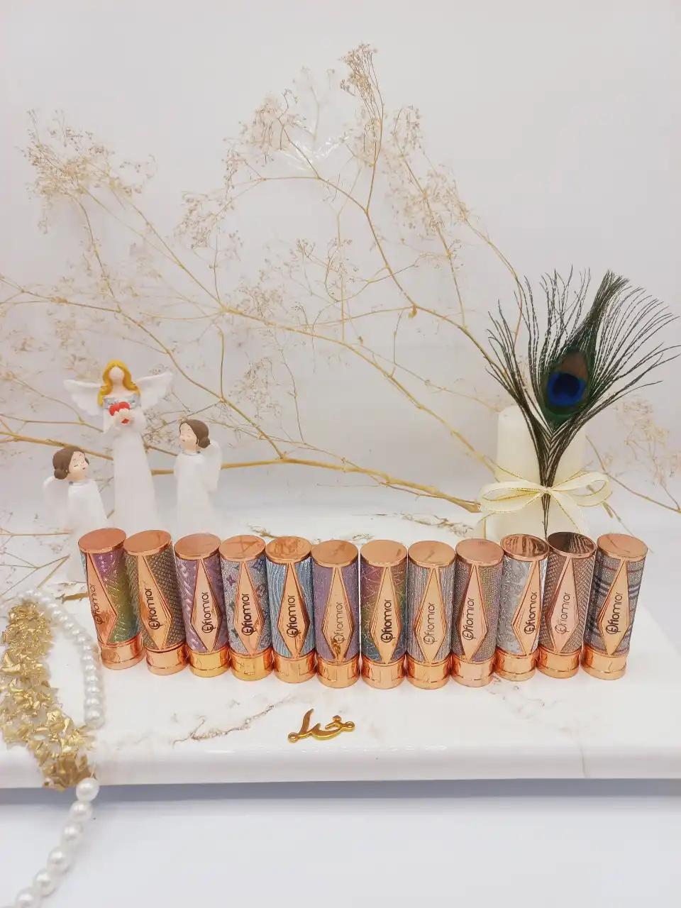 پک 6 تایی رژ لب بینظیر مات گلیتری فلورمار Flomror کد 8047