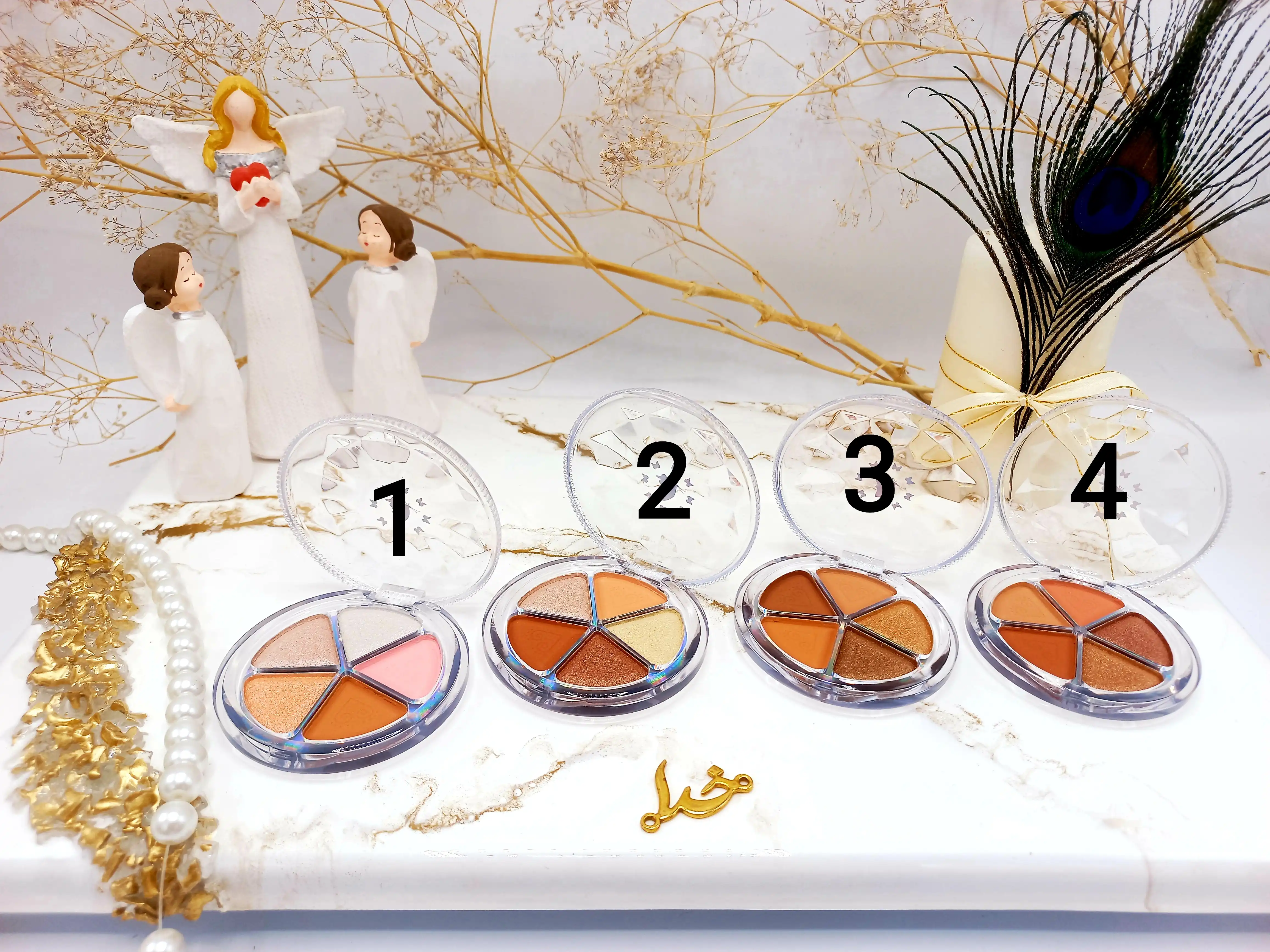 سایه چشم 5 قلو طرح گل برند پینک کی PINK KEI کد PK7576